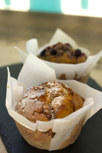 Raspberry White Chocolate Muffin