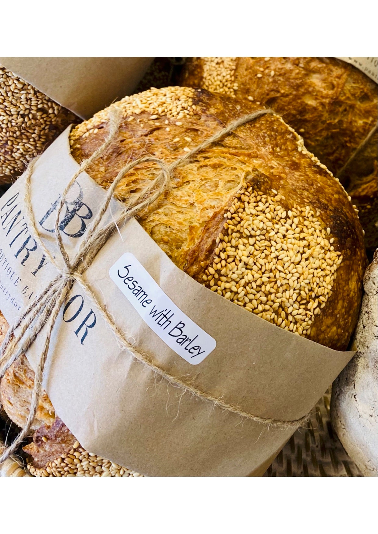 Sesame & Barley Sourdough Pantry d’Or Boutique Bakery
