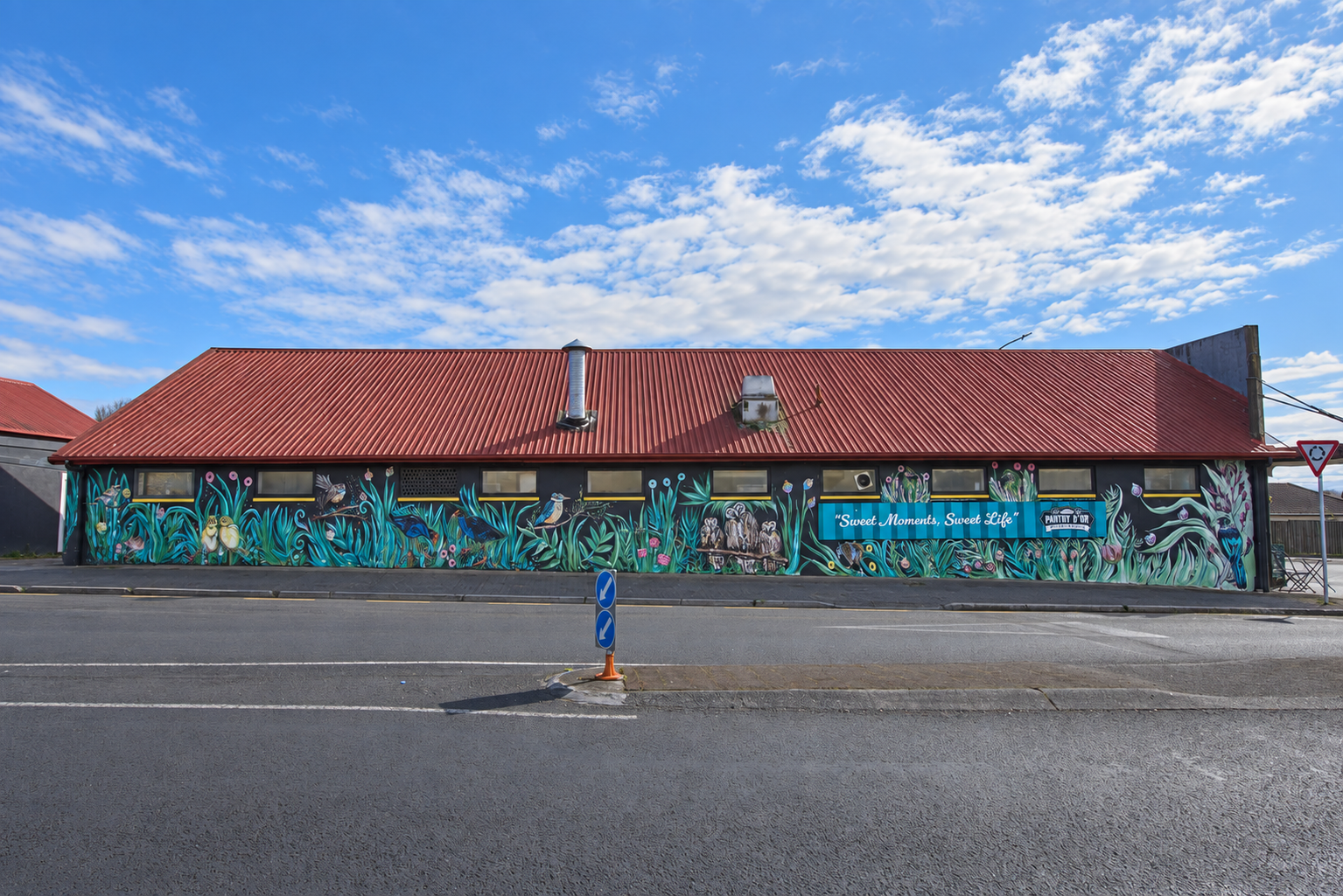 The colourful Pantry d’Or mural artwork on Ranolf Street